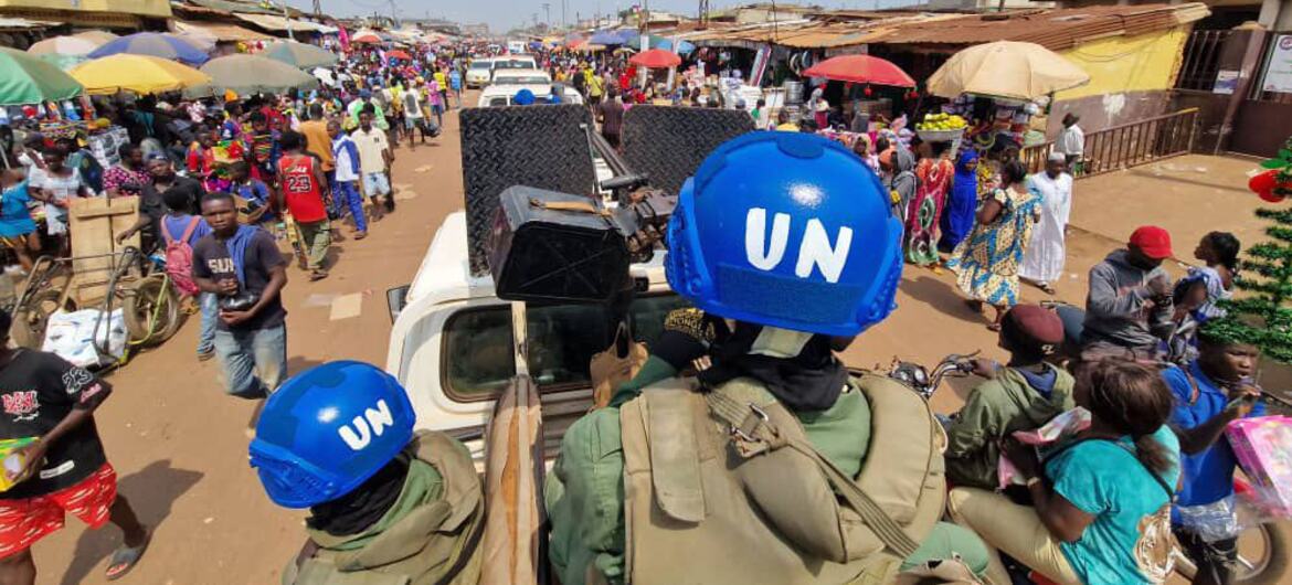 MINUSCA peacekeepers provide support during elections in Central African Republic in December 2025.
