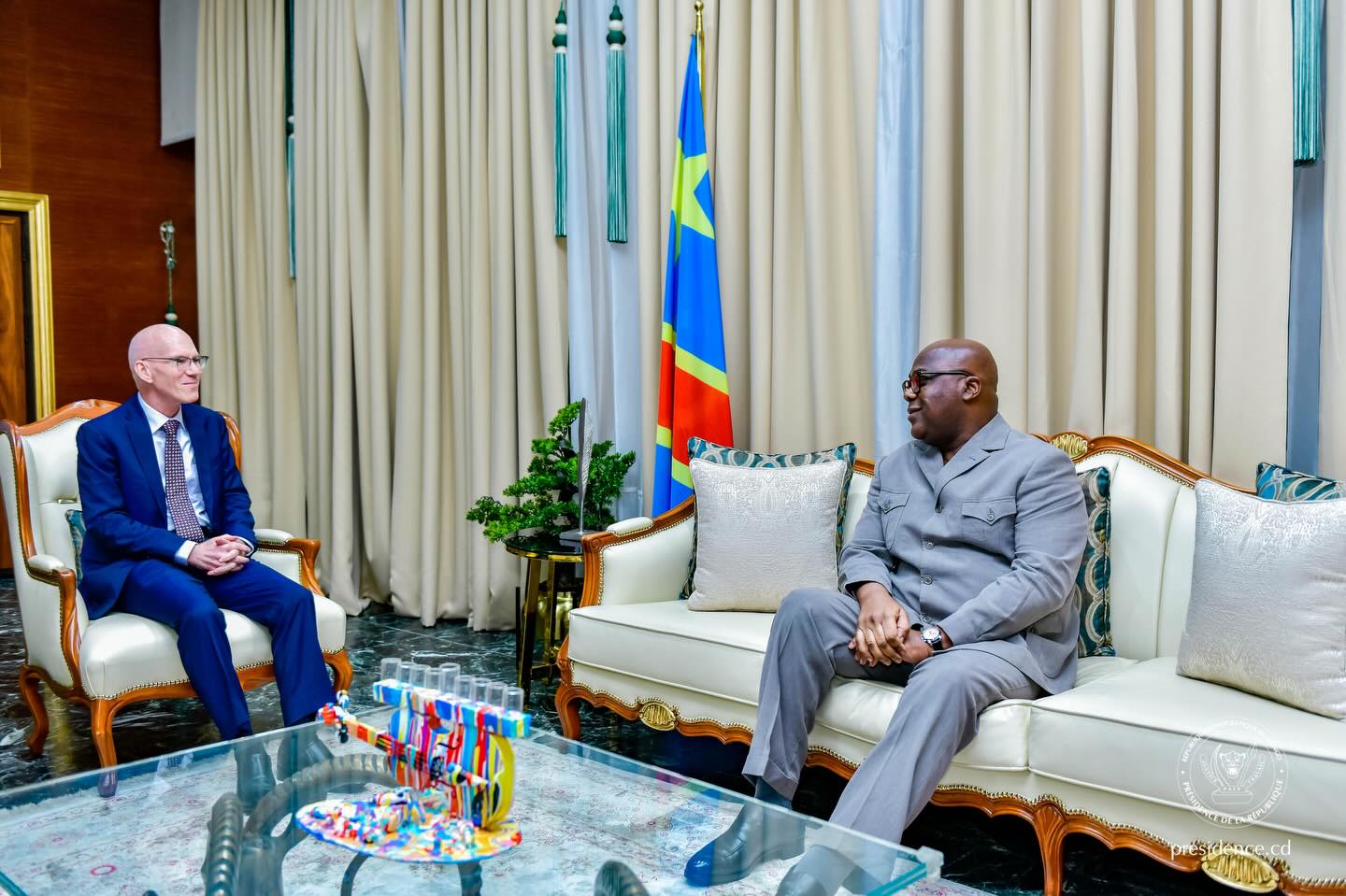 The head of MONUSCO, James Swan, was received for the first time by the Congolese Head of State, Félix Tshisekedi.