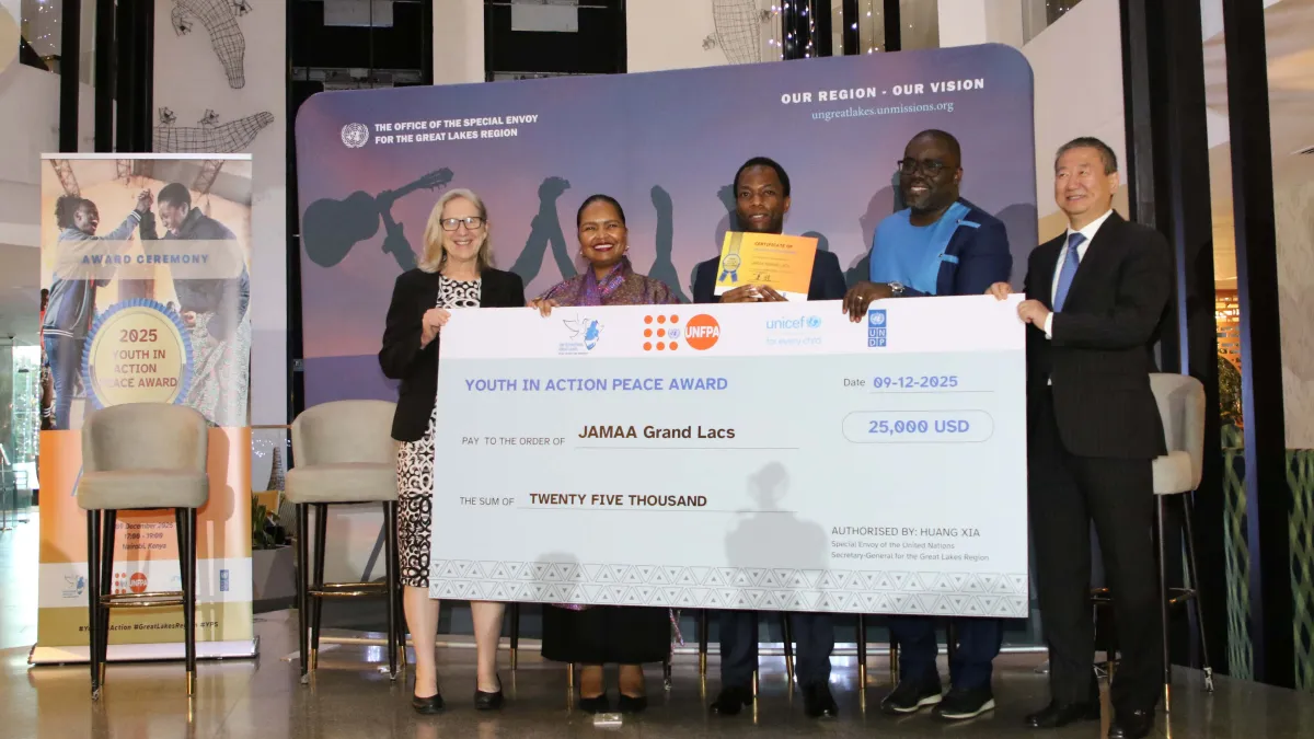 1. Grand Prize of US$25,000 to JAMAA Grand Lacs (DRC) Recognized for their powerful work supporting the community reintegration of conflict-affected youth, including former child soldiers and ex-combatants, helping them rebuild their lives with dignity and purpose.