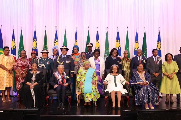 Group photo during the launch of the book "She Stands for Peace"