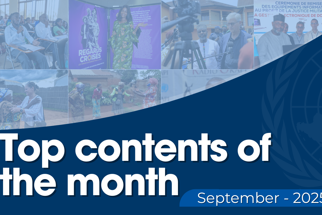 A graphic card reading 'Top contents of the month'.