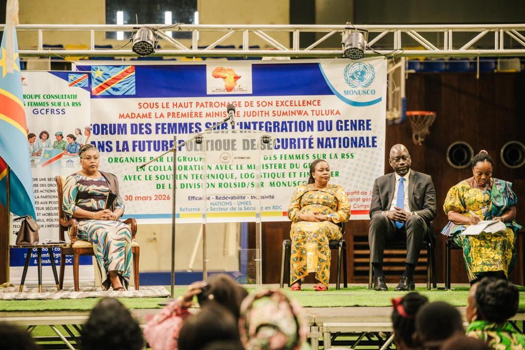 Within the Armed Forces of the DRC, women account for 2.13% of general officers. This figure drops to 0.03% within the Congolese National Police.