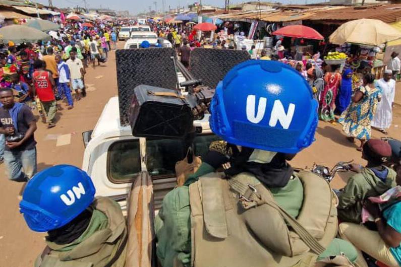 MINUSCA peacekeepers provide support during elections in Central African Republic in December 2025.