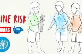 Video cover design of children playing with mines