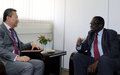 Michel Kafando, UN Special Envoy to Burundi, and Huang Xia, UN Special Envoy for Africa’s Great Lakes meet to discuss the situation in Burundi and the region